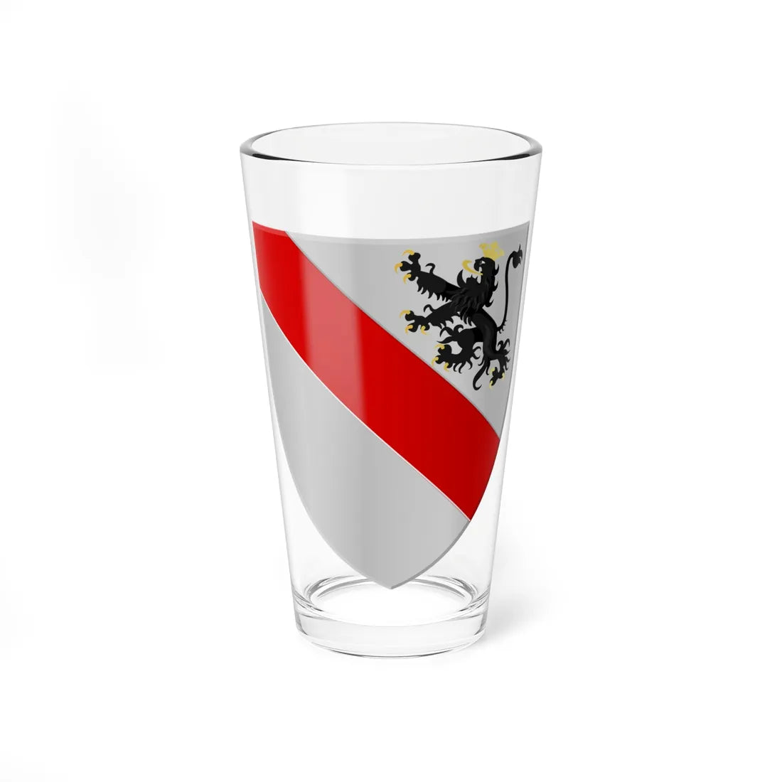 Courcelles wapen (Belgium) (Coat of Arms) Pint Glass 16oz 16oz - Go Mug Yourself