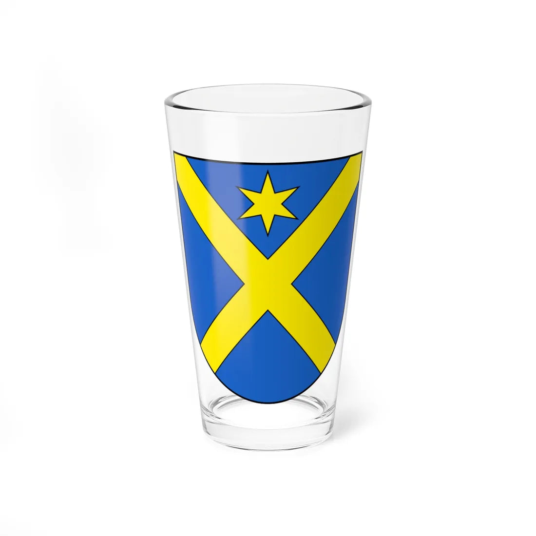 Courchavon-blazon (Switzerland) (Coat of Arms) Pint Glass 16oz 16oz - Go Mug Yourself