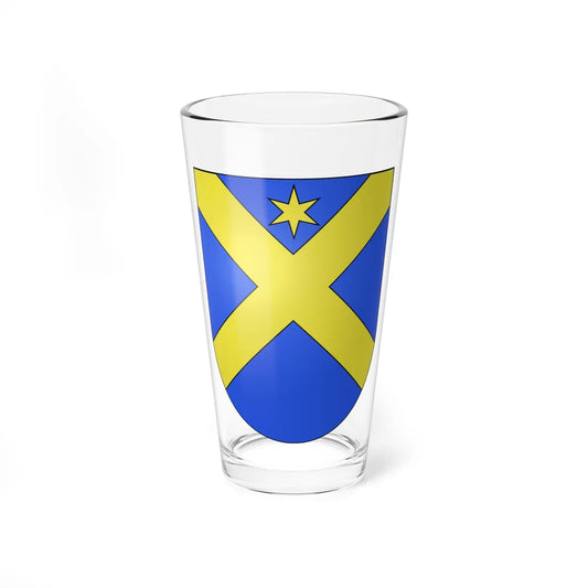 Courchavon-coat of arms (Switzerland) (Coat of Arms) Pint Glass 16oz 16oz - Go Mug Yourself