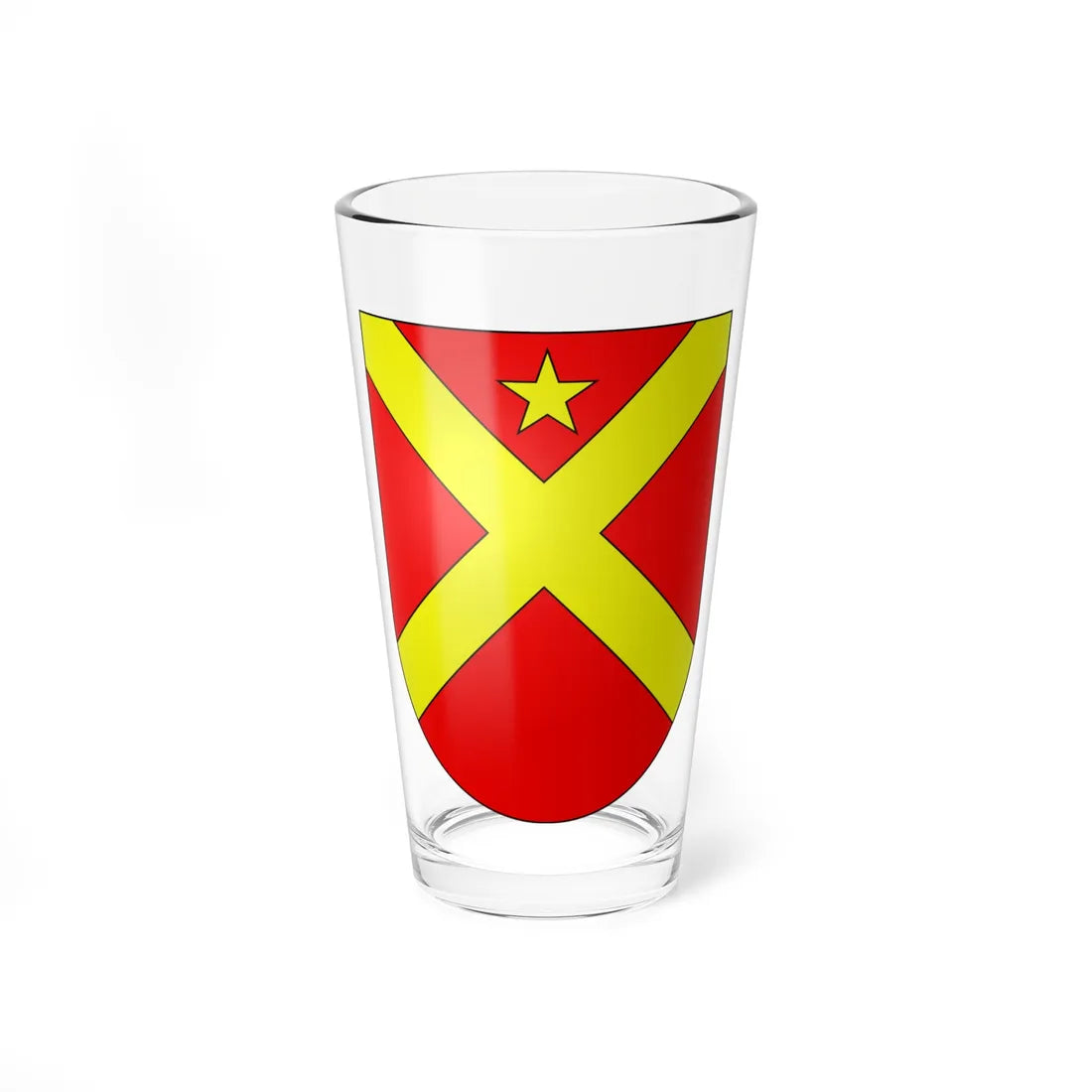 Courroux-coat of arms (Switzerland) (Coat of Arms) Pint Glass 16oz 16oz - Go Mug Yourself