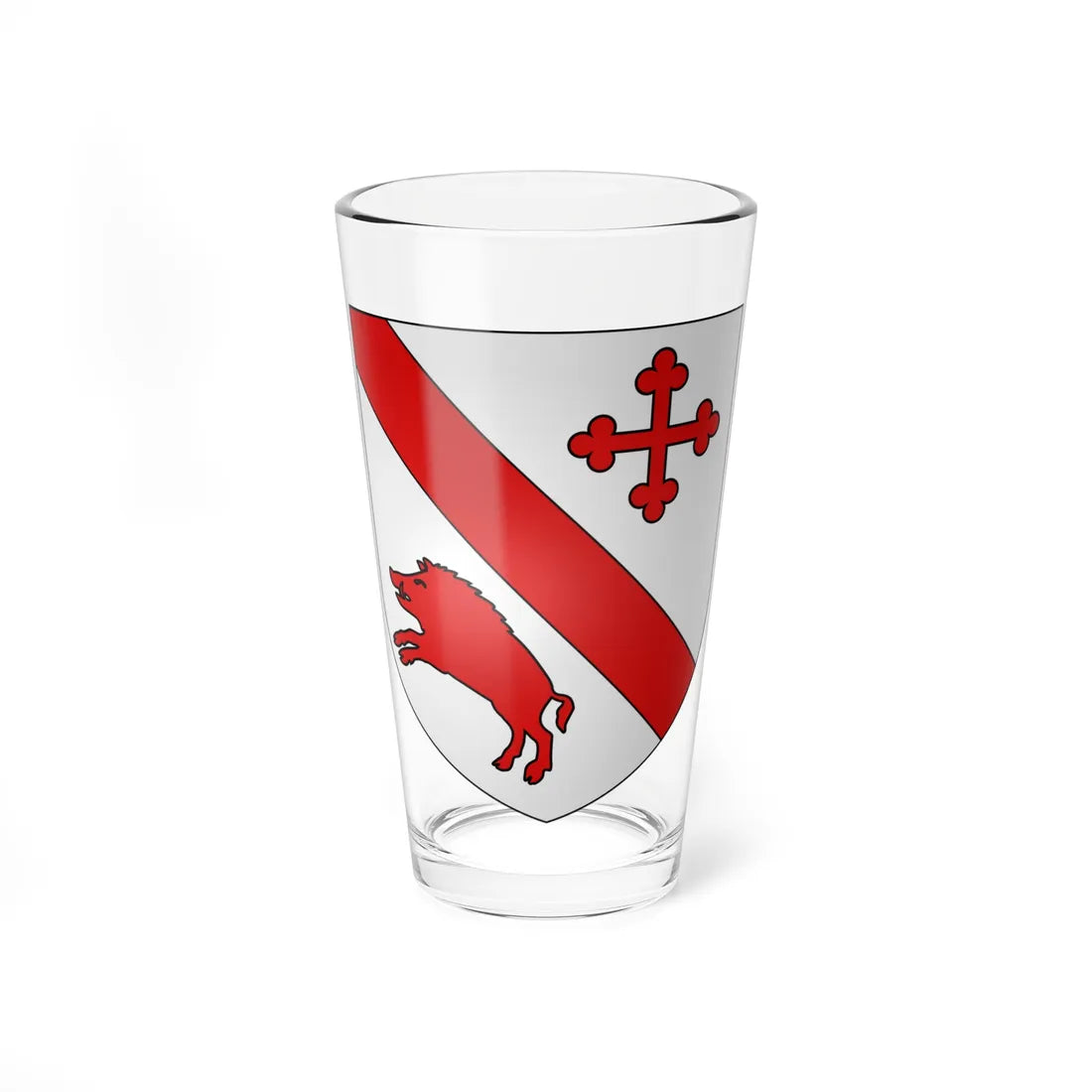 Courtepin2-coat of arms (Switzerland) (Coat of Arms) Pint Glass 16oz 16oz - Go Mug Yourself