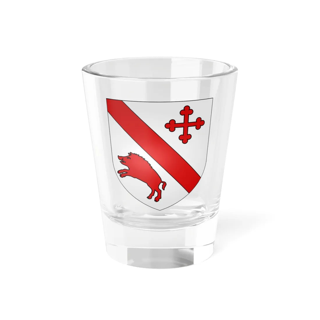 Courtepin2-coat of arms (Switzerland) (Coat of Arms) Shot Glass 1.5oz 1.5oz - Go Mug Yourself