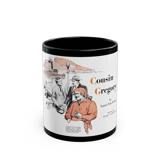 Cousin Gregory, American Boy, July 1933 - Black Coffee Mug 11oz - Go Mug Yourself