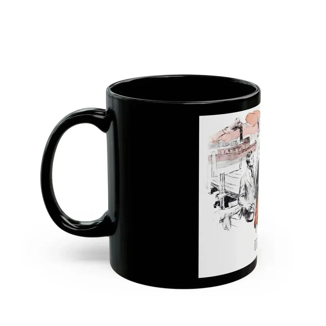 Cousin Gregory, American Boy, July 1933 - Black Coffee Mug - Go Mug Yourself