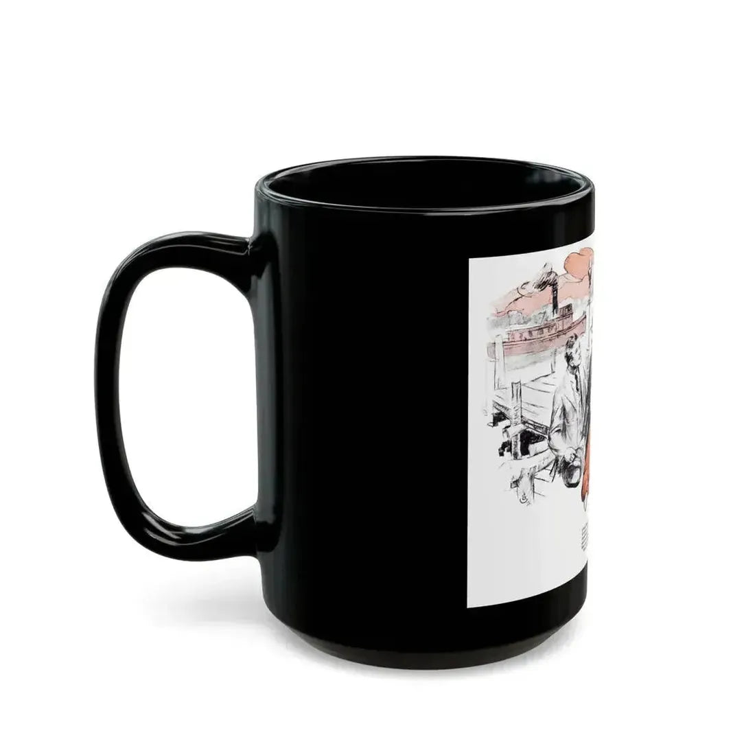 Cousin Gregory, American Boy, July 1933 - Black Coffee Mug - Go Mug Yourself