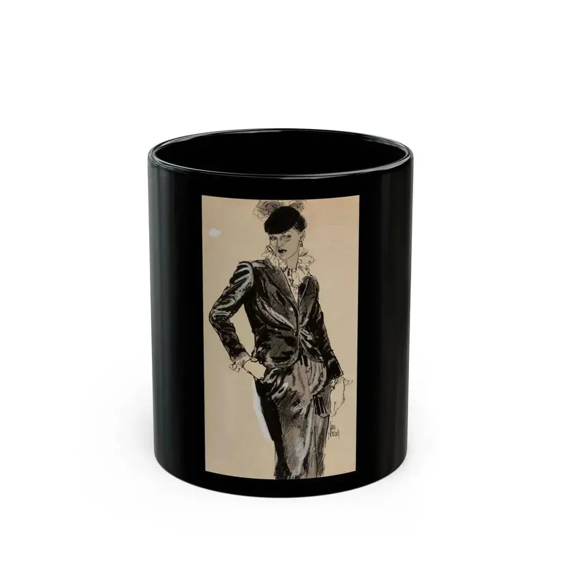Couture, circa 1960 - Black Coffee Mug 11oz - Go Mug Yourself