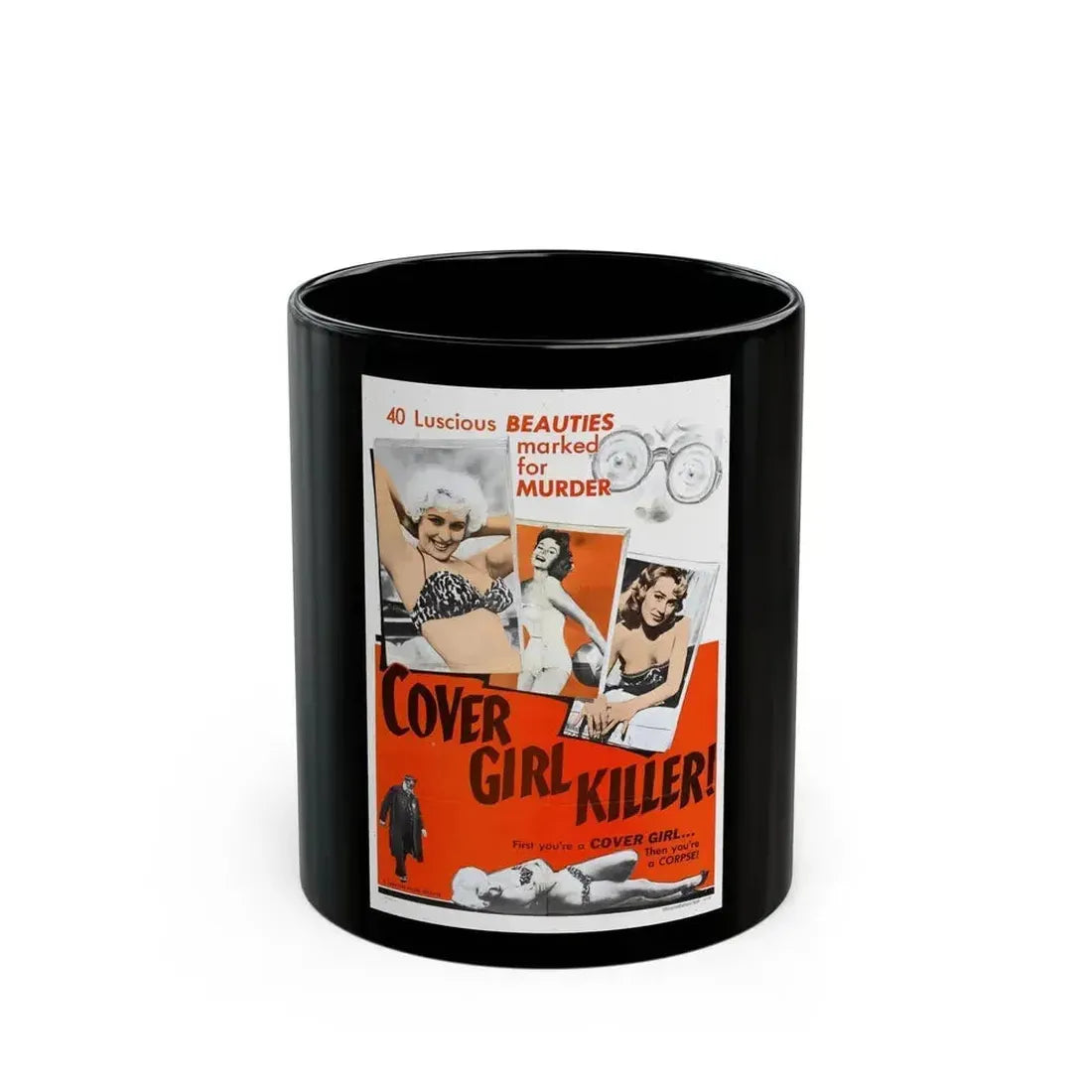 COVER GIRL KILLER 1959 Movie Poster - Black Coffee Mug 11oz - Go Mug Yourself