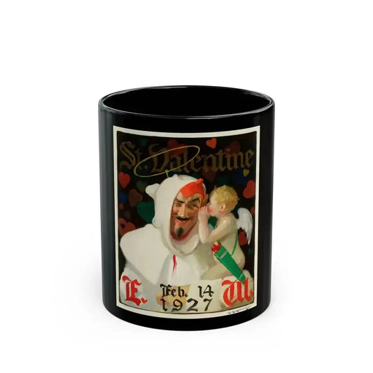 Cover illustration - St. Valentine's Day, 1927 - Black Coffee Mug 11oz - Go Mug Yourself