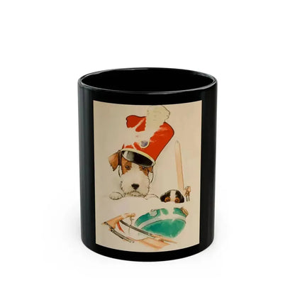 Covered in Snow, Collier's magazine cover, February 18, 1933 - Black Coffee Mug 11oz - Go Mug Yourself