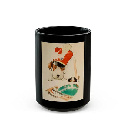 Covered in Snow, Collier's magazine cover, February 18, 1933 - Black Coffee Mug 15oz - Go Mug Yourself