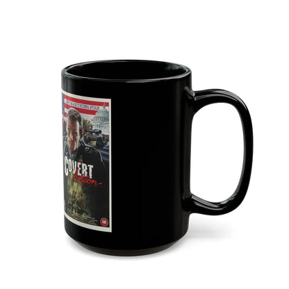 COVERT ACTION (VHS COVER) - Black Coffee Mug-Go Mug Yourself