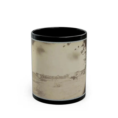 Cowan's Independent Battery, 1st N.Y., Inside One Of The Rebel Forts In Front Of Petersburg, 24th June 1864 (U.S. Civil War) Black Coffee Mug 11oz - Go Mug Yourself