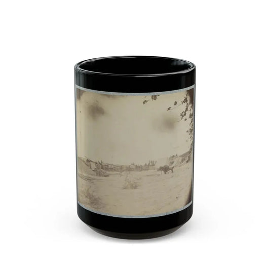 Cowan's Independent Battery, 1st N.Y., Inside One Of The Rebel Forts In Front Of Petersburg, 24th June 1864 (U.S. Civil War) Black Coffee Mug 15oz - Go Mug Yourself