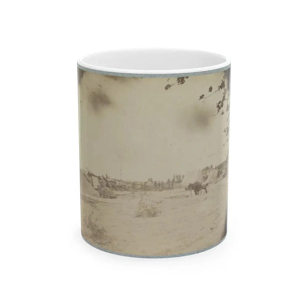 Cowan's Independent Battery, 1st N.Y., Inside One Of The Rebel Forts In Front Of Petersburg, 24th June 1864 (U.S. Civil War) White Coffee Mug 11oz - Go Mug Yourself