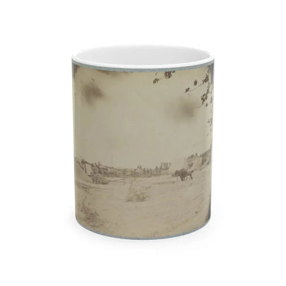 Cowan's Independent Battery, 1st N.Y., Inside One Of The Rebel Forts In Front Of Petersburg, 24th June 1864 (U.S. Civil War) White Coffee Mug 11oz - Go Mug Yourself