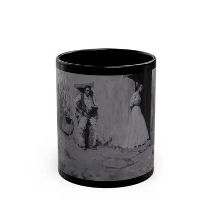Cowboy Courtship, 1907 - Black Coffee Mug 11oz - Go Mug Yourself