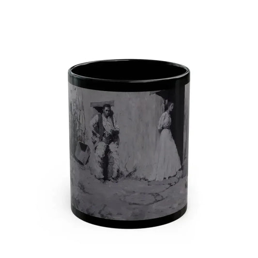 Cowboy Courtship, 1907 - Black Coffee Mug 11oz - Go Mug Yourself