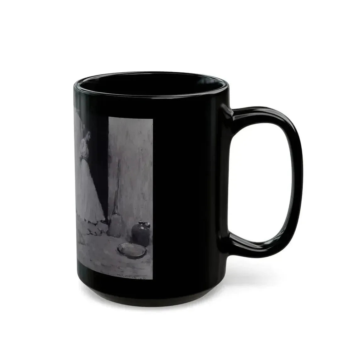 Cowboy Courtship, 1907 - Black Coffee Mug - Go Mug Yourself