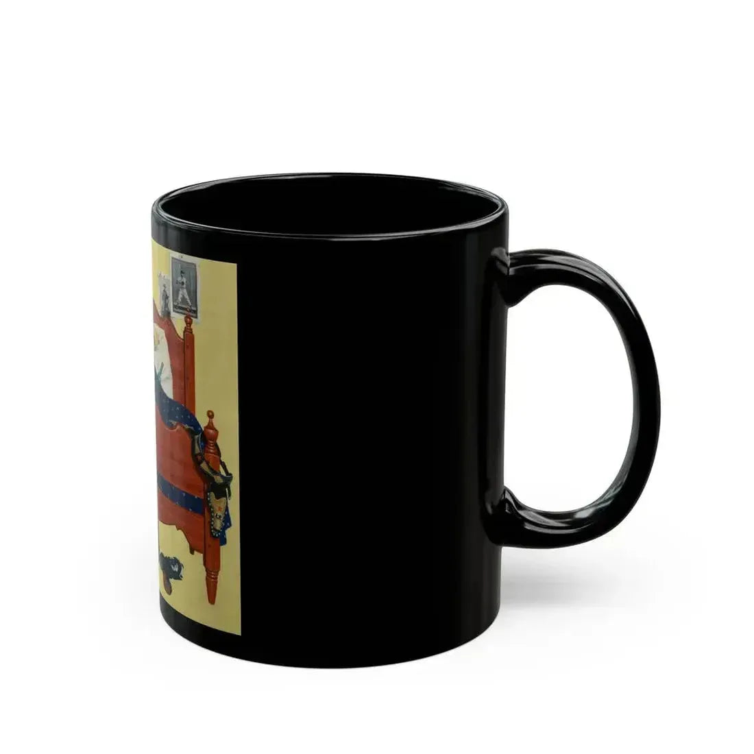 Cowboy Dreams, American Weekly magazine cover, October 6, 1957 - Black Coffee Mug - Go Mug Yourself