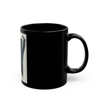 Cowboy Unlocking Door - Black Coffee Mug - Go Mug Yourself