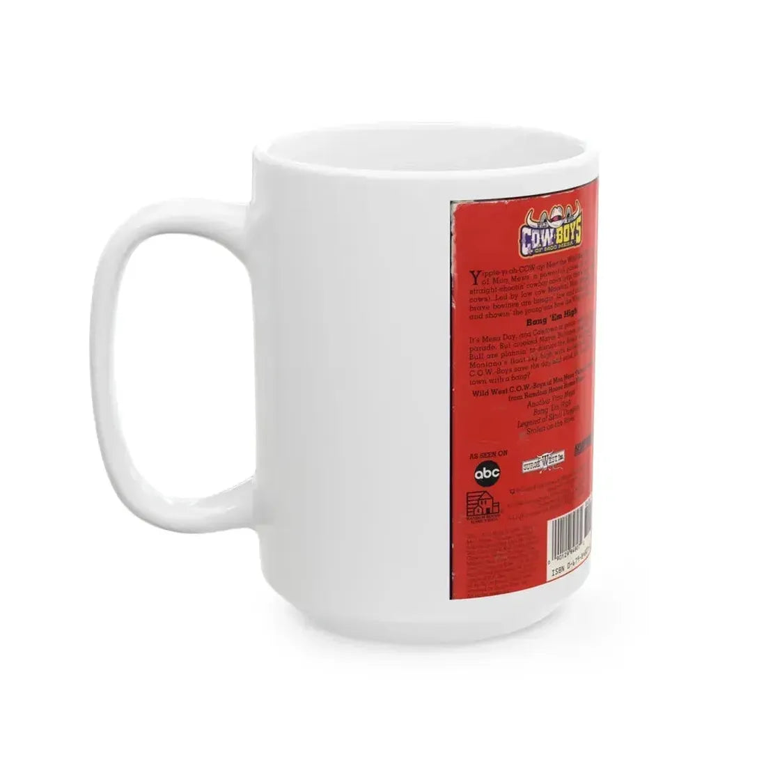 COWBOYS OF MOO MESA BANG EM HIGH (VHS COVER) - White Coffee Mug - Go Mug Yourself