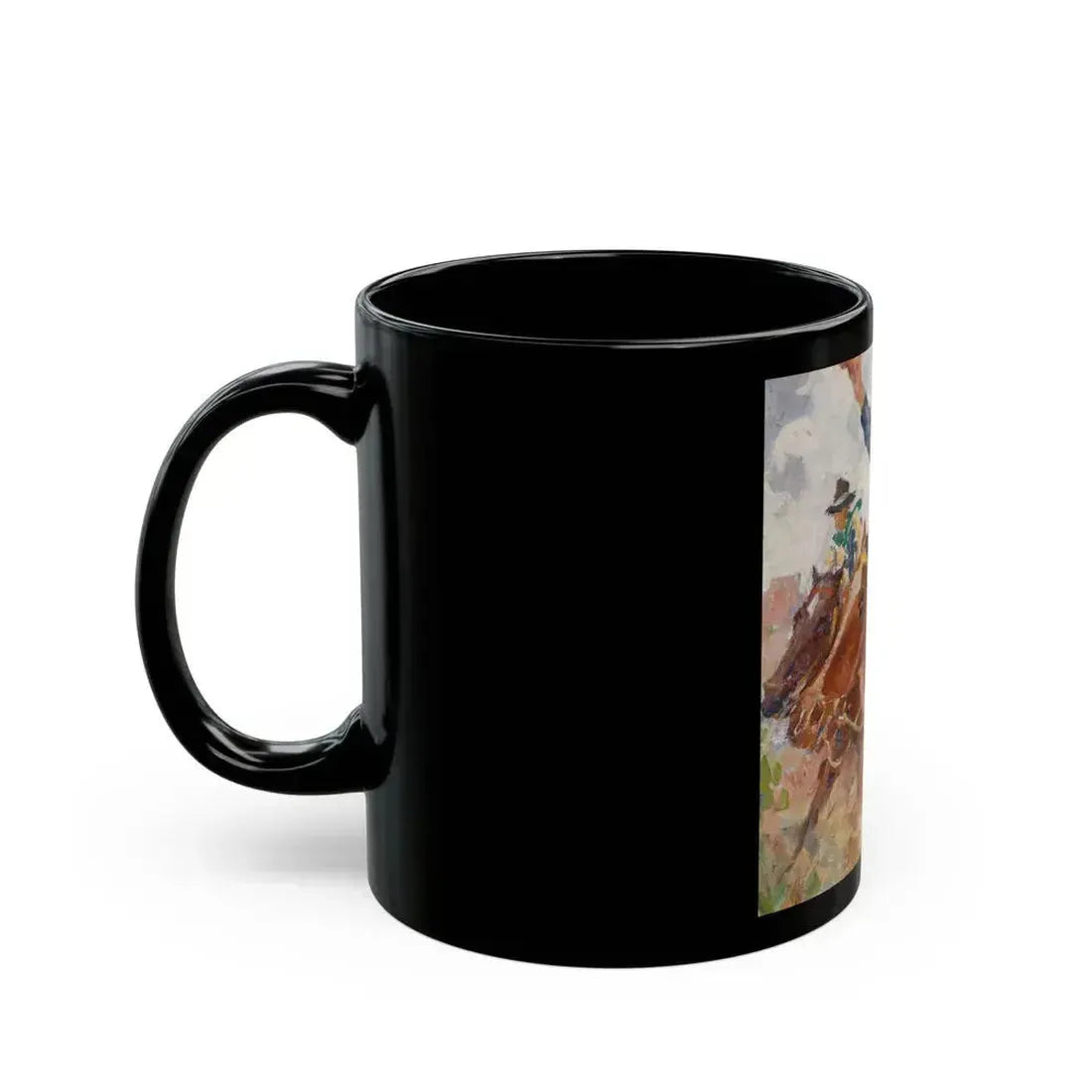 Cowboys on the Plains - Black Coffee Mug - Go Mug Yourself