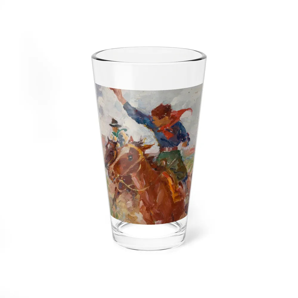 Cowboys on the Plains - Pint Glass 16oz-16oz-Go Mug Yourself