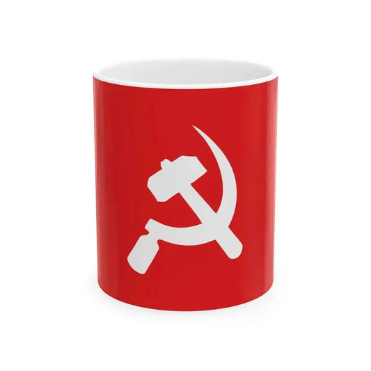 Cpim party symbol (India) White Coffee Mug 11oz - Go Mug Yourself