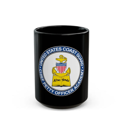 CPO Academy (U.S. Coast Guard) Black Coffee Mug-15oz-Go Mug Yourself