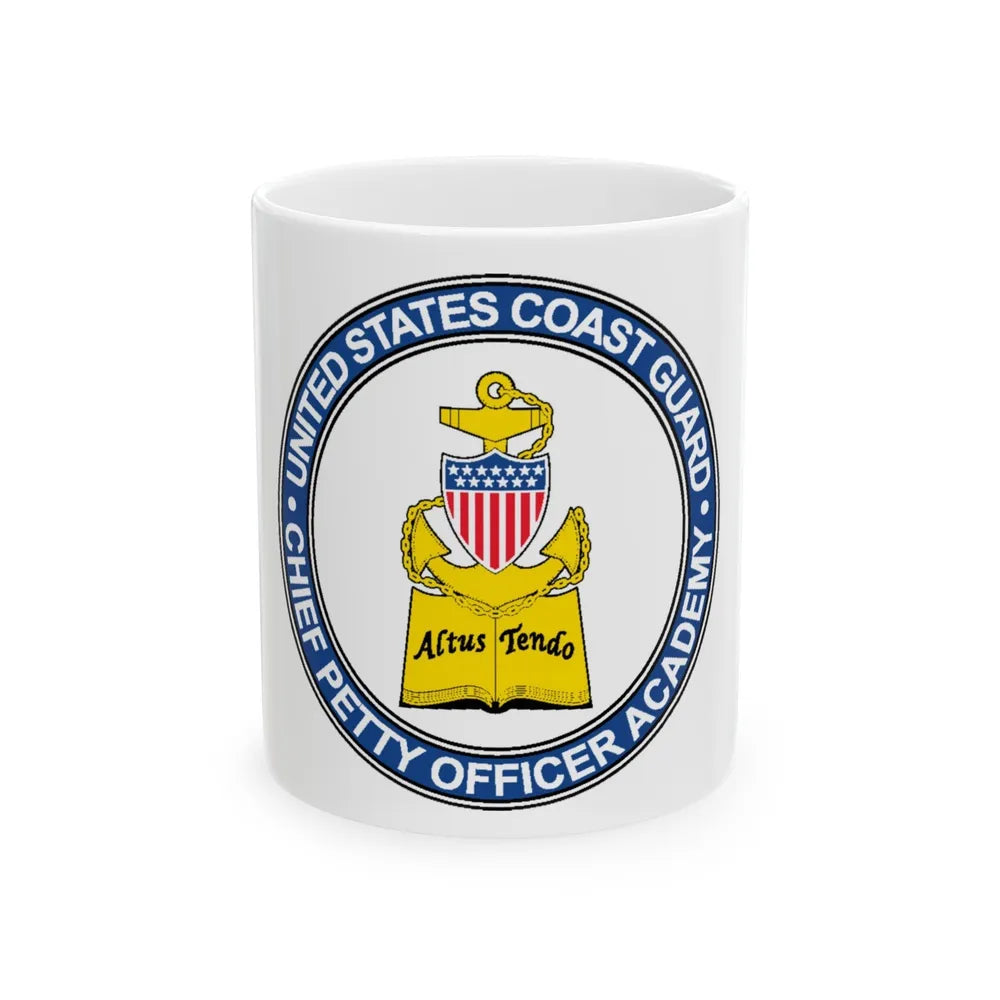 CPO Academy (U.S. Coast Guard) White Coffee Mug-11oz-Go Mug Yourself