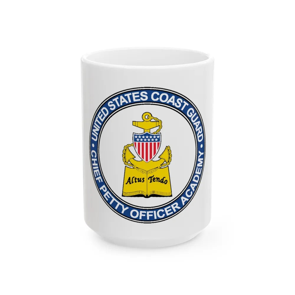 CPO Academy (U.S. Coast Guard) White Coffee Mug-15oz-Go Mug Yourself