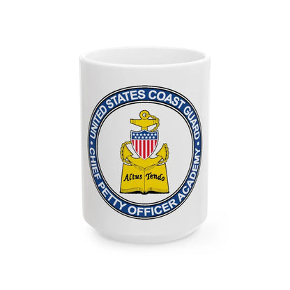 CPO Academy (U.S. Coast Guard) White Coffee Mug-15oz-Go Mug Yourself