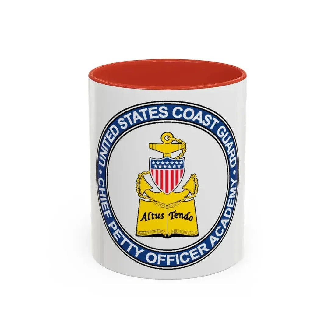 CPO Academy (U.S. Coast Guard) Accent Coffee Mug 11oz Red - Go Mug Yourself