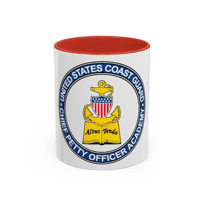 CPO Academy (U.S. Coast Guard) Accent Coffee Mug 11oz Red - Go Mug Yourself