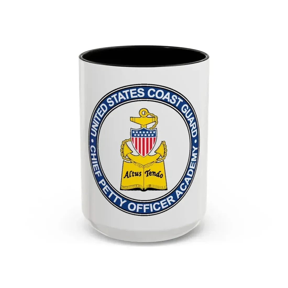 CPO Academy (U.S. Coast Guard) Accent Coffee Mug 15oz Black - Go Mug Yourself
