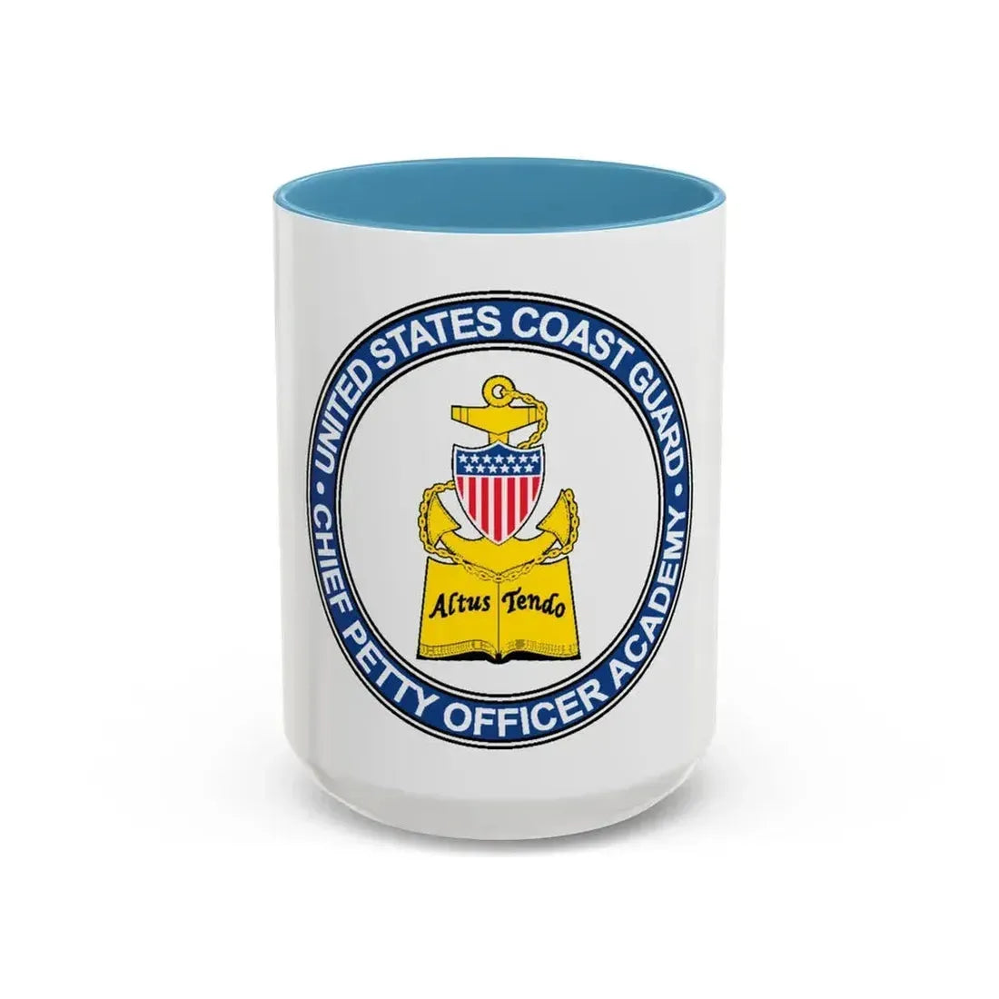CPO Academy (U.S. Coast Guard) Accent Coffee Mug 15oz Light Blue - Go Mug Yourself