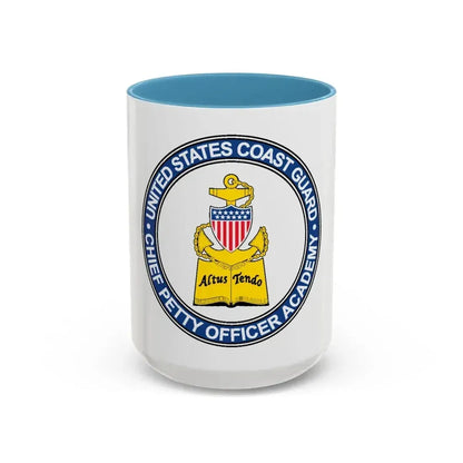 CPO Academy (U.S. Coast Guard) Accent Coffee Mug 15oz Light Blue - Go Mug Yourself