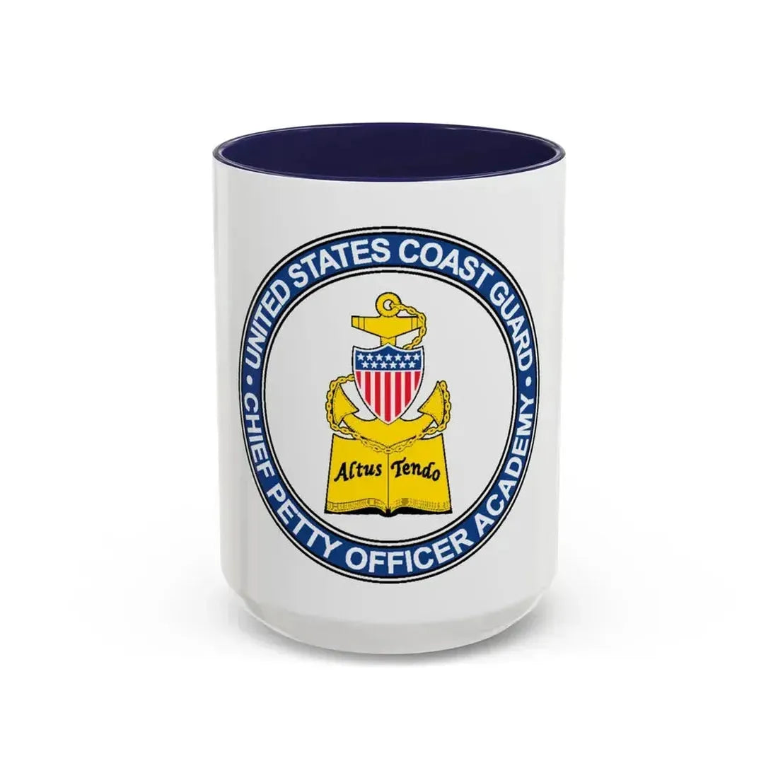 CPO Academy (U.S. Coast Guard) Accent Coffee Mug 15oz Navy - Go Mug Yourself