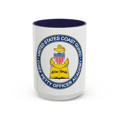 CPO Academy (U.S. Coast Guard) Accent Coffee Mug 15oz Navy - Go Mug Yourself