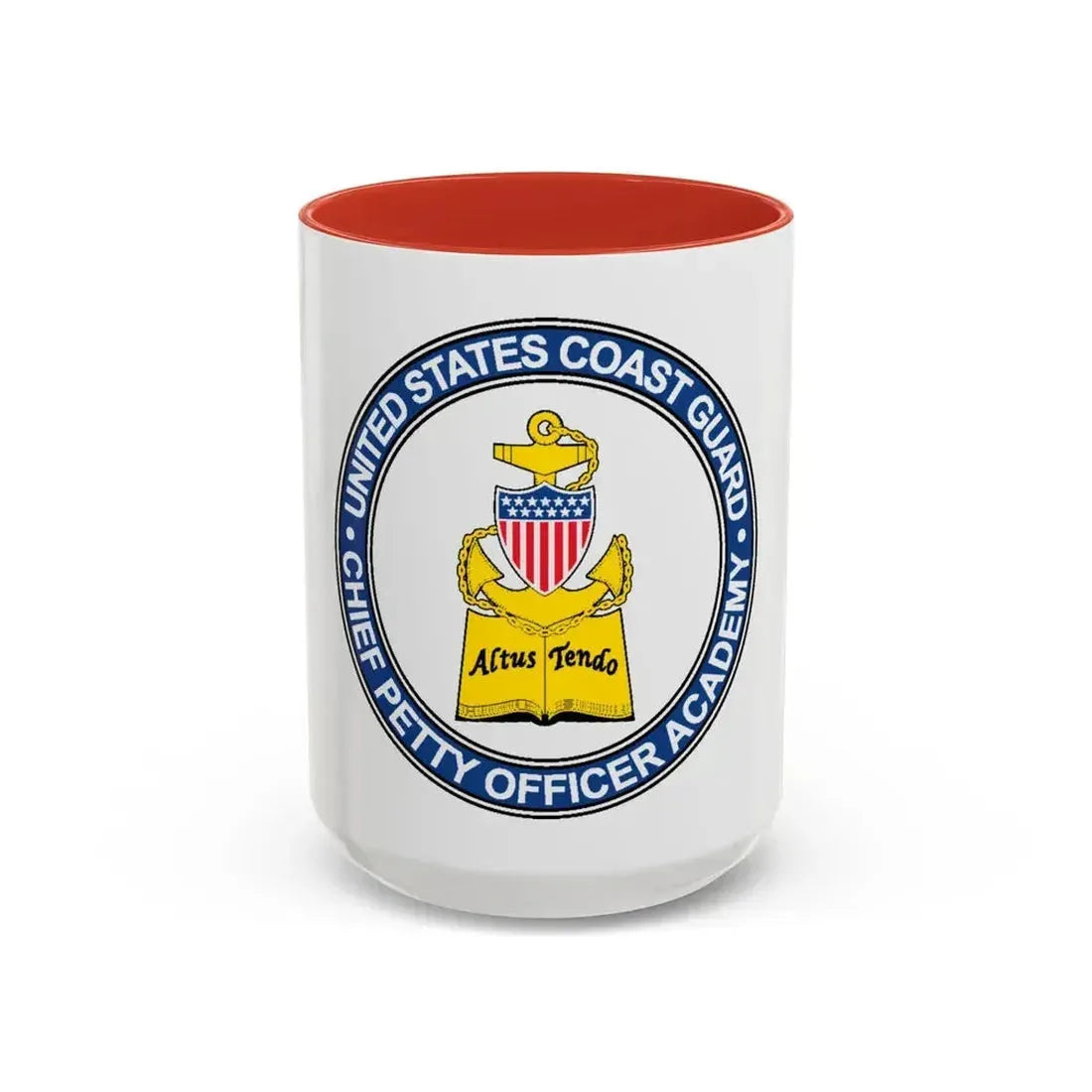 CPO Academy (U.S. Coast Guard) Accent Coffee Mug 15oz Red - Go Mug Yourself