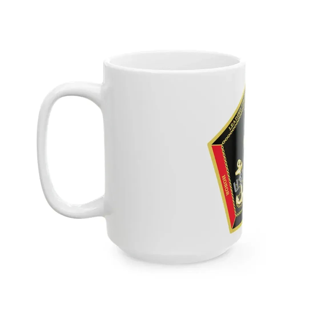 CPO Coin Octagon with 3 chiefs anchors (U.S. Navy) White Coffee Mug - Go Mug Yourself