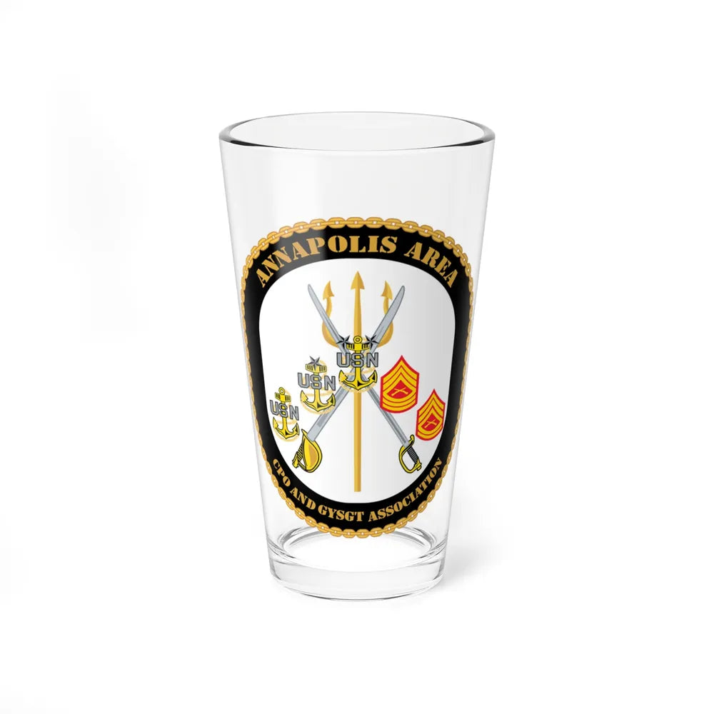 CPO & GySgt Assoc Annapolis Area (U.S. Navy) Pint Glass 16oz-16oz-Go Mug Yourself