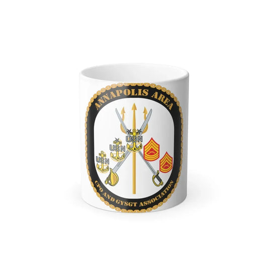 CPO & GySgt Assoc Annapolis Area (U.S. Navy) Color Changing Mug 11oz Default Title 11oz - Go Mug Yourself