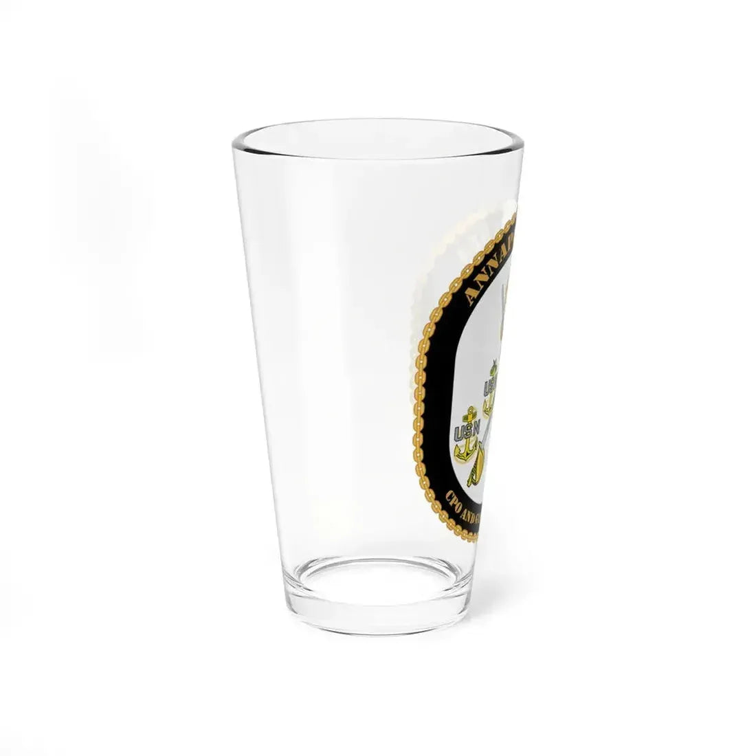 CPO & GySgt Assoc Annapolis Area (U.S. Navy) Pint Glass 16oz - Go Mug Yourself