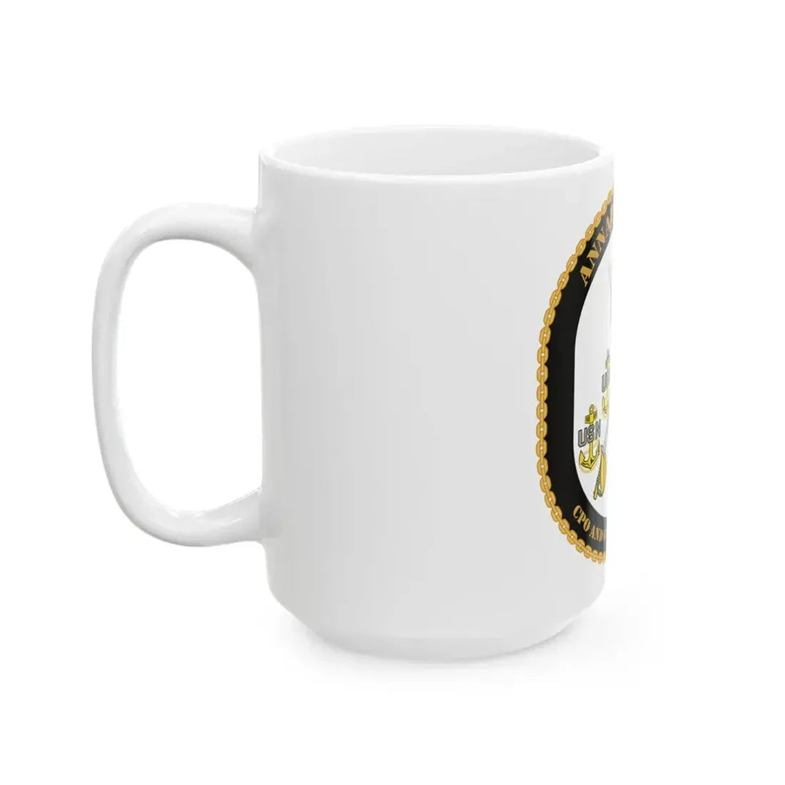 CPO & GySgt Assoc Annapolis Area (U.S. Navy) White Coffee Mug - Go Mug Yourself