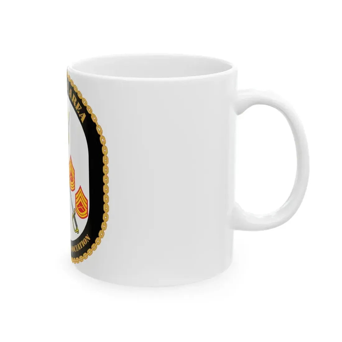 CPO & GySgt Assoc Annapolis Area (U.S. Navy) White Coffee Mug - Go Mug Yourself