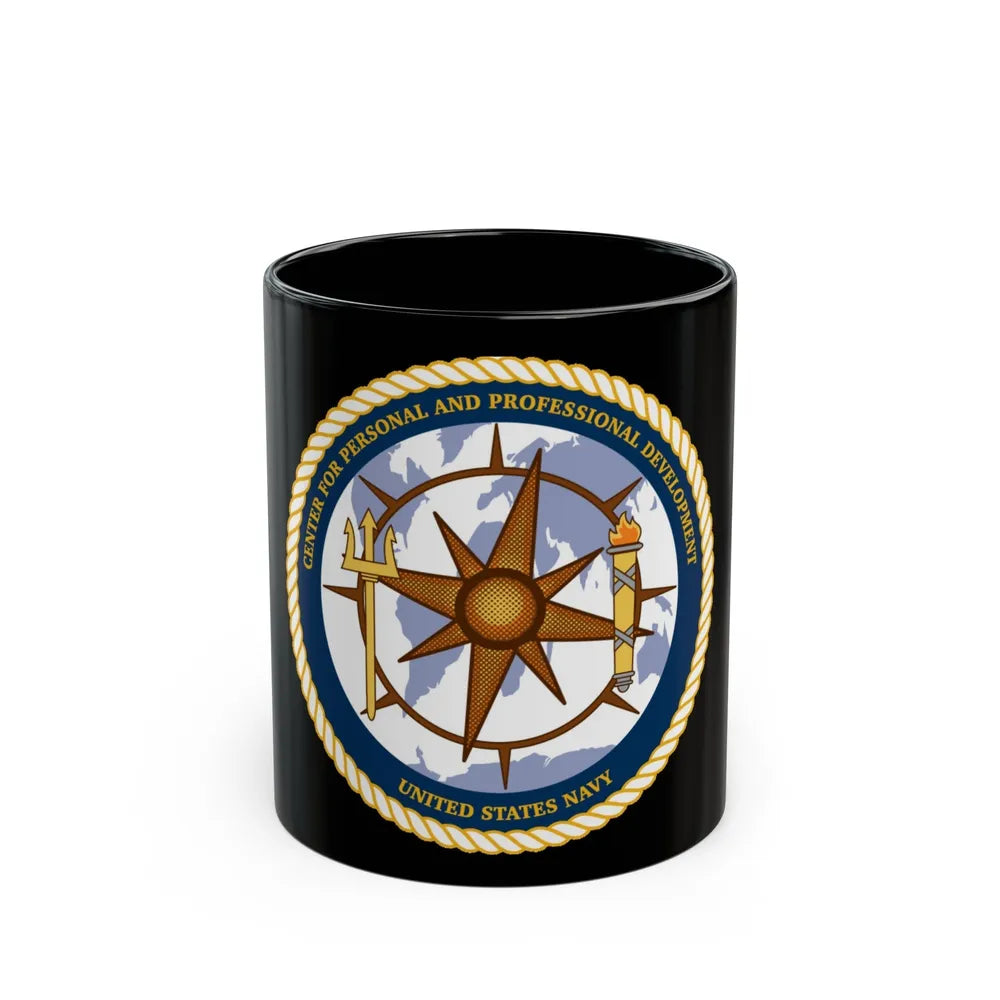 CPPD Center for Personal & Prof Development (U.S. Navy) Black Coffee Mug-11oz-Go Mug Yourself