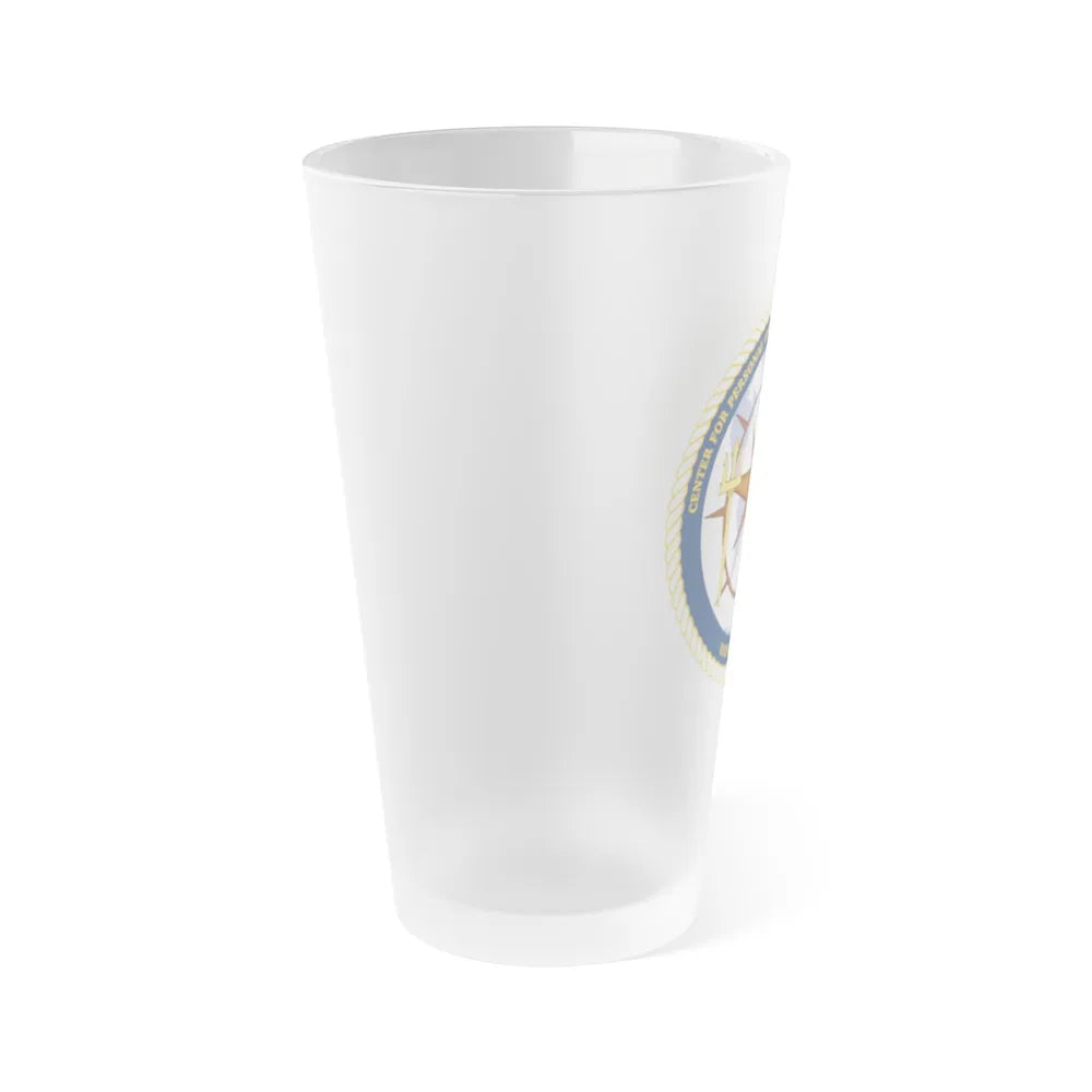 CPPD Center for Personal & Prof Development (U.S. Navy) Frosted Pint Glass 16oz-Go Mug Yourself