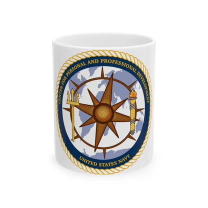 CPPD Center for Personal & Prof Development (U.S. Navy) White Coffee Mug-11oz-Go Mug Yourself