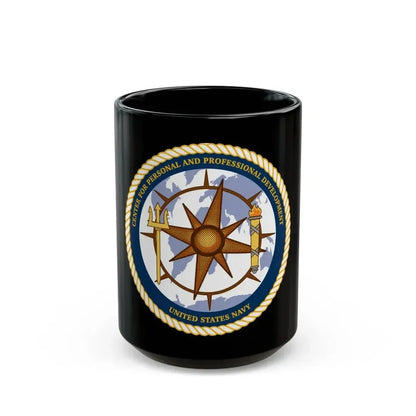 CPPD Center for Personal & Prof Development (U.S. Navy) Black Coffee Mug 15oz - Go Mug Yourself
